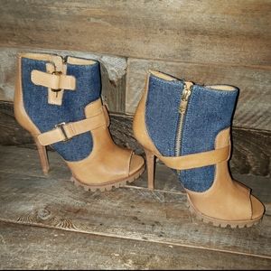 Tory Burch Oren Peep Toe Stilleto Boot